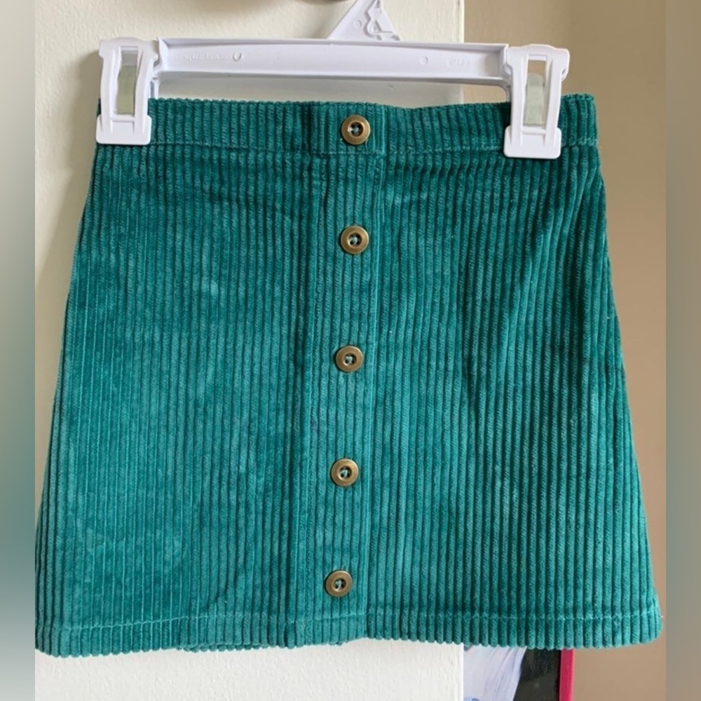 Tommy Bahama Girls 2 Piece Sweater Skirt Set Striped Cream Pink Teal Size 5-6 - Picture 3 of 5